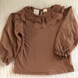 Girls long sleeve top by Zara size 3-4